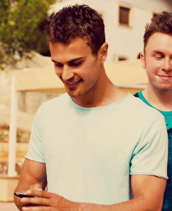 Theo James winking gif